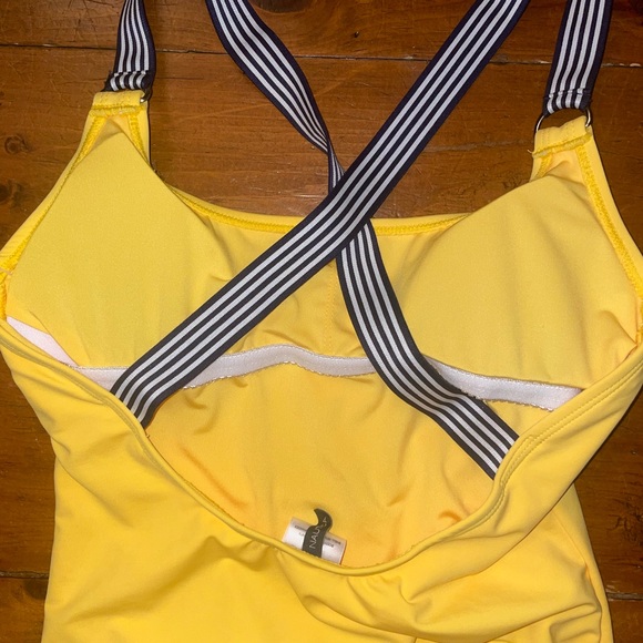 Nautica Yellow D Ring One Piece Swim Suit - Picture 7 of 9